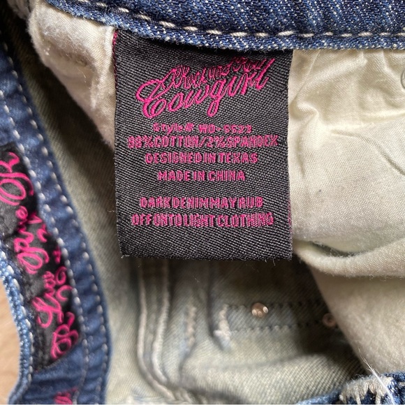 Rock & Roll Cowgirl jeans 29/34 western wear Blingy rodeo denim - Picture 7 of 16
